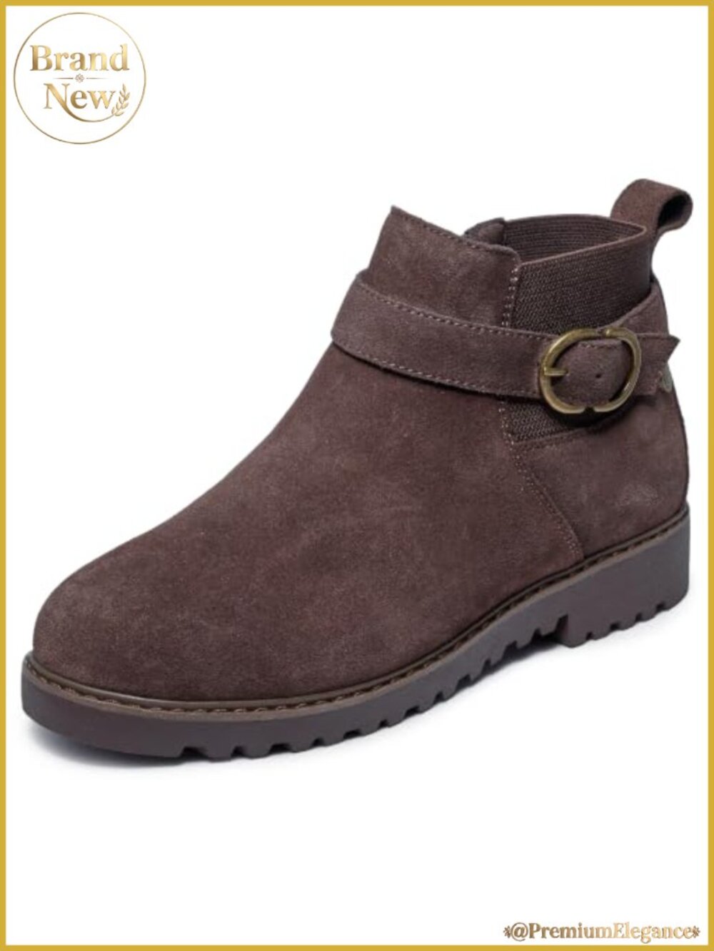 Skechers Suede Ankle Booties Arch Fit Comfort Side Zip